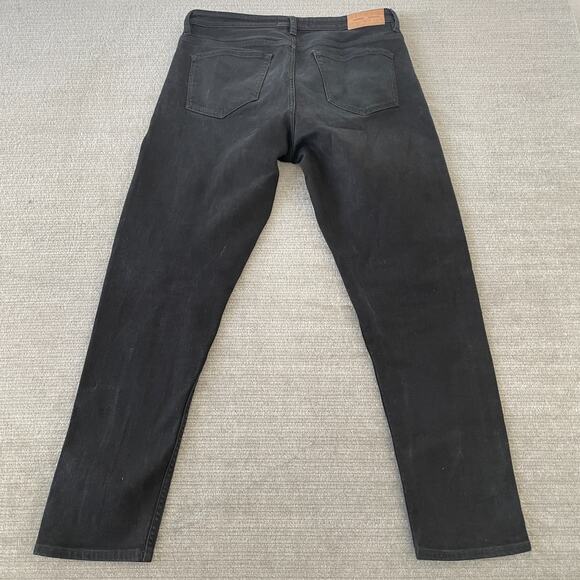 Samsoe Samsoe Jeans Mens 32x28 Black Cosmo Tapered Leg Zipper FlyCasual Stretch - Picture 2 of 9